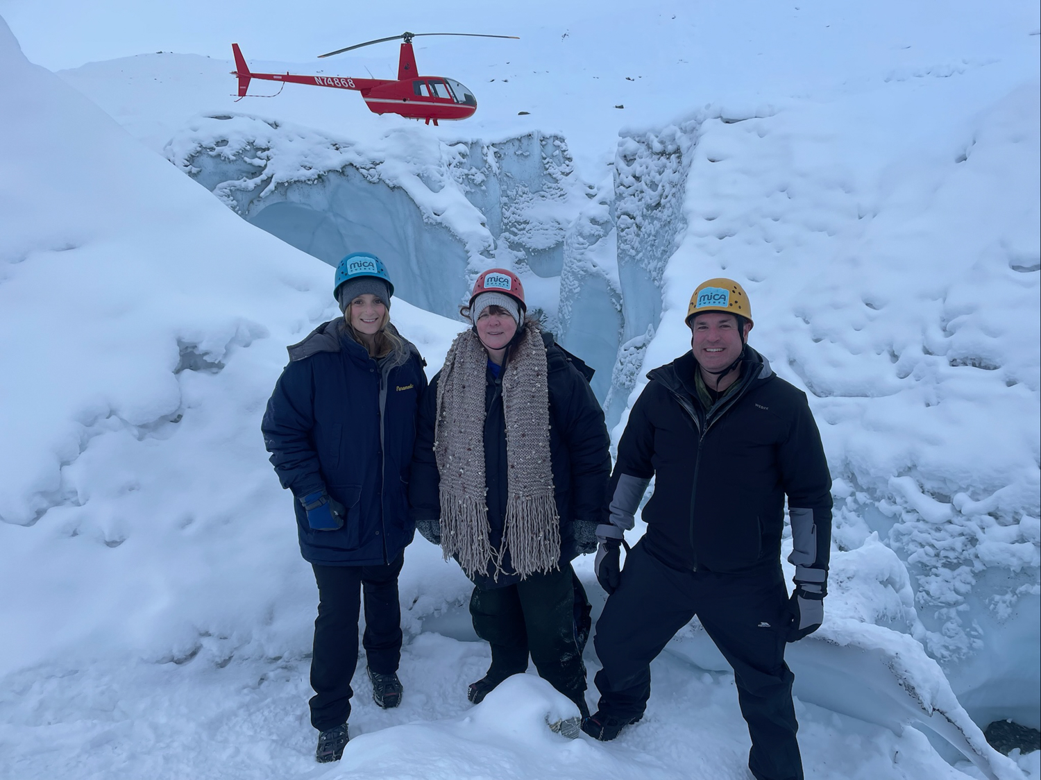 Helicopter Ice Caves