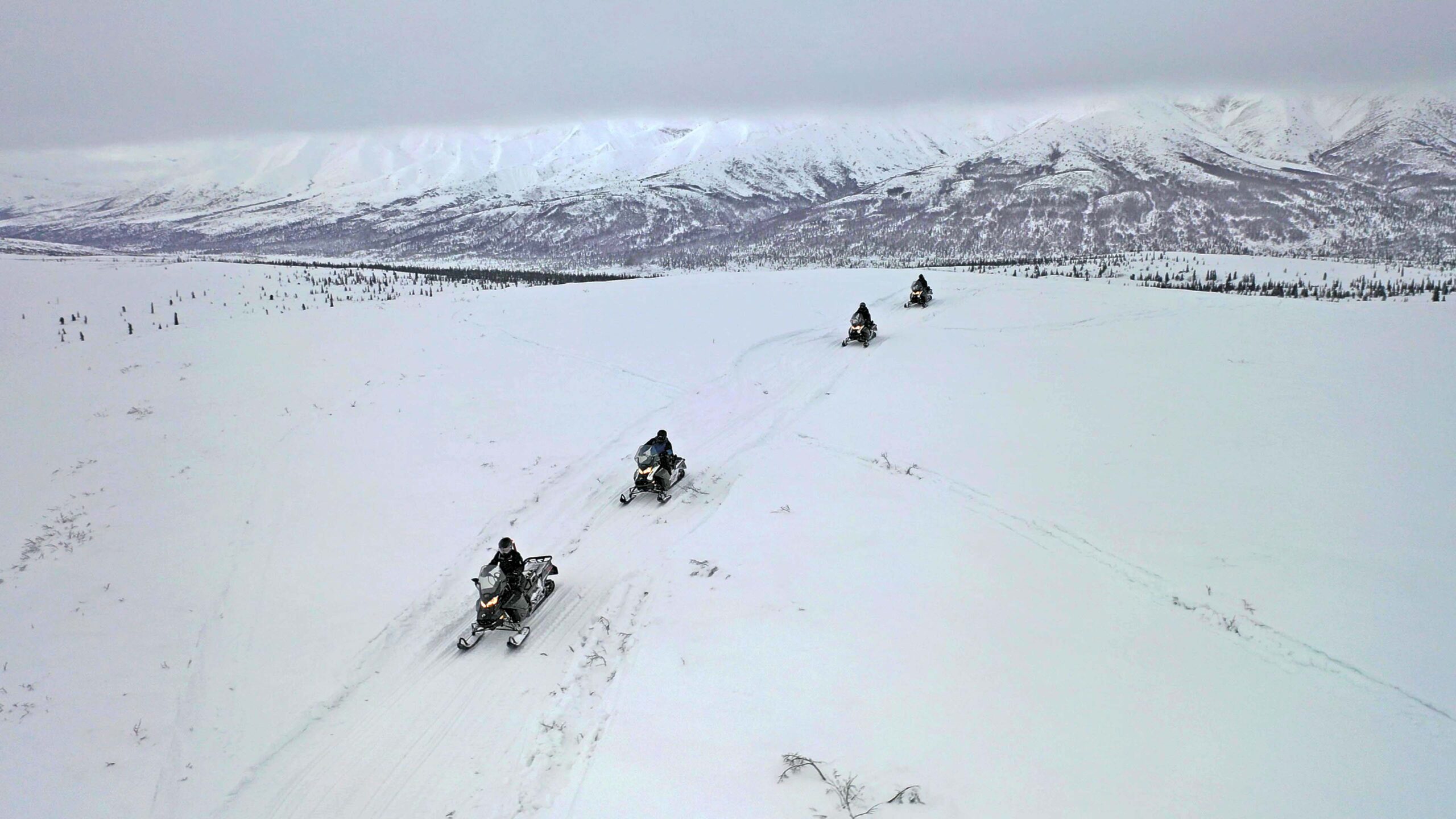 Snowmobile in Alaska