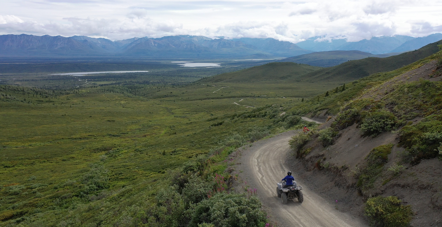 Alaska ATV gold panning tour